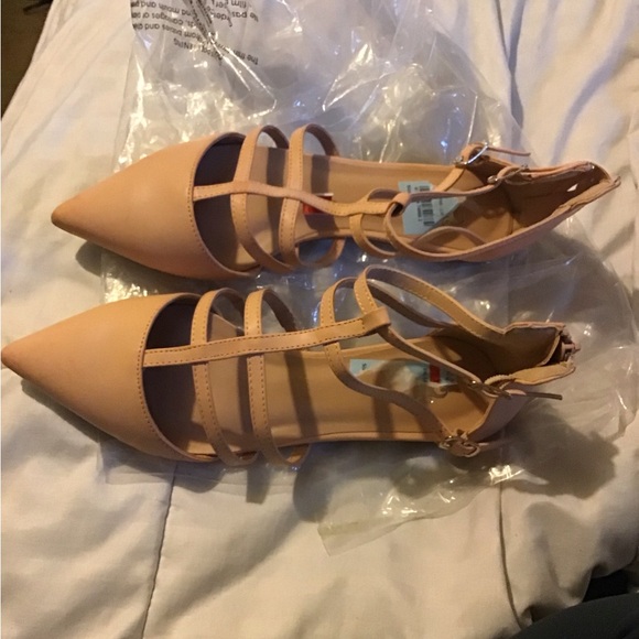 Pink blush strappy flats NWOT size 7 - Picture 7 of 7